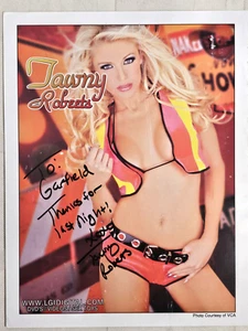 Adult Star TAWNY ROBERTS Ins Signed Autographed 8.5x11 Promotional Photo Slick - Picture 1 of 1