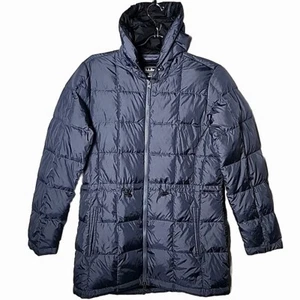 LL Bean Mujer M DownTek Repelente al Agua Abajo Capucha Cintura Ajustable Puffer Chaqueta - Imagen 1 de 7