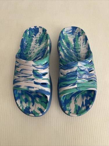 Scivoli da recupero Hoka One One Ora blu verde bianco vortice uomo 9 donna 11