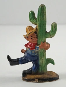 ANTIKER WESTERN COWBOY von KAKTUS GUSSEISEN FLASCHENÖFFNER MANN HÖHLE - Bild 1 von 5