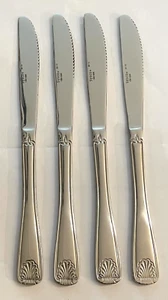 NEU Menge 4 12 36 Sysco Surf Tafelmesser 18-0 Edelstahl, Muschel - Bild 1 von 2