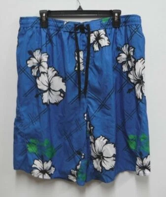 Burnside Board Shorts Mens Xlarge Blue Floral Mesh Underwear New With Tag - Image 1 of 4