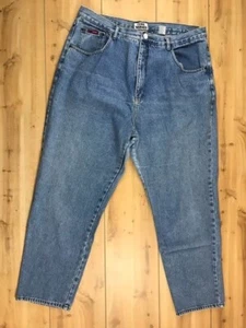 FORE WARNED Mom Jeans Women's Sz 22 Blue Denim 100% Cotton 90s (39x28.5) - Picture 1 of 12