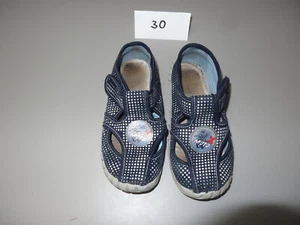 Hausschuhe für Kinder Gr. 30 Farbe marine gemustert - Bild 1 von 4