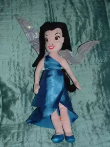 DISNEYLAND RESORTS RARE VINTAGE TINKERBELL SILVERMIST FAIRY 14" PLUSH DOLL TOY - Picture 1 of 6