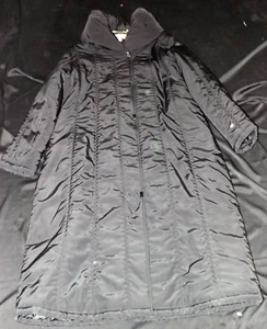 CAPPOTTO DONNA L JAQUES VERDE NERO VINTAGE PETTO 44" 112cm - Foto 1 di 3