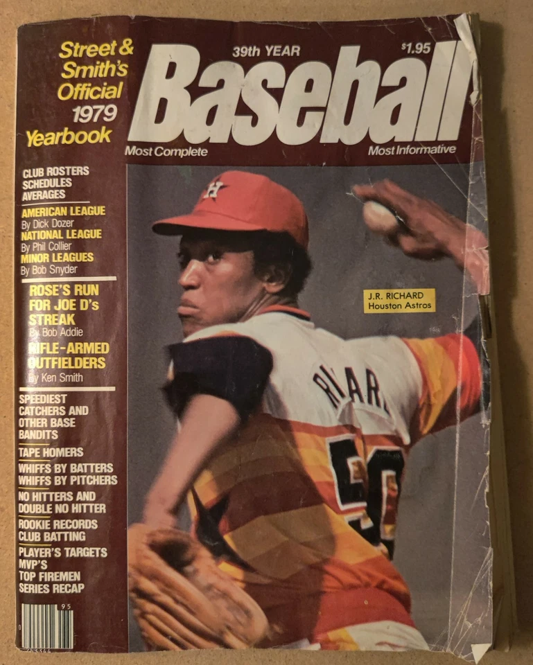 Street And Smith’s Official Baseball Yearbook 1979 J.R. RICHARD Houston Magazine - Image 1 of 4