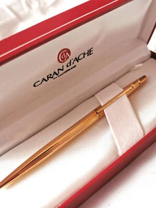 Caran D'Ache Madison 1990er Golden Kugelschreiber Box & Papiere enthalten - Bild 1 von 9