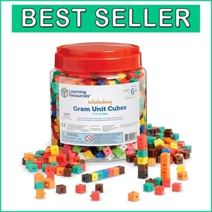 Math Classroom Essential: 1,000 Interlocking Cubes with Activity Guide & Storage - Picture 1 of 8