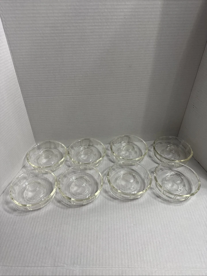 Juego de 8 moldes de gelatina para pastel Little Princess Glasbake Bundt años 40 vintage EE. UU. Foto 1 de 4