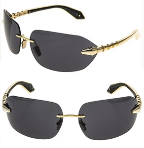 BVLGARI 40025 Serpenti Viper BV40025U Black Gold Snake Scales Sunglasses 32A - Picture 1 of 11