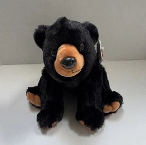Wild Republic Yellowstone Soft Bean Bag Cuddlekins Plush Toy BLACK BEAR 12" Tags - Picture 1 of 7