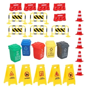 Kids Road Cones Traffic Model Toys Child Signs for Construction Barricade - Picture 1 of 12