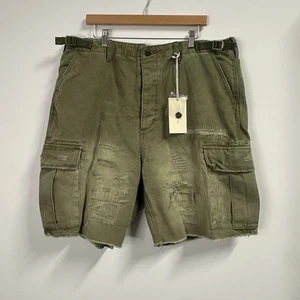 Mnml Distressed Men’s Olive Cargo Shorts M2024-V859-OLV-40 size 40 - Picture 1 of 5