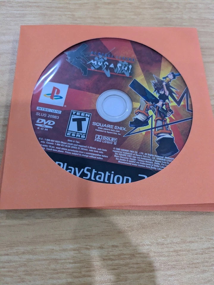 A1 Musashi Samurai Legend (PlayStation 2, 2005, PS2) Resurfaced Disc Only - Image 1 of 1
