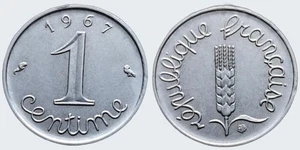 Coin France - 1967 - 1 centime Épi (A854) - Picture 1 of 3