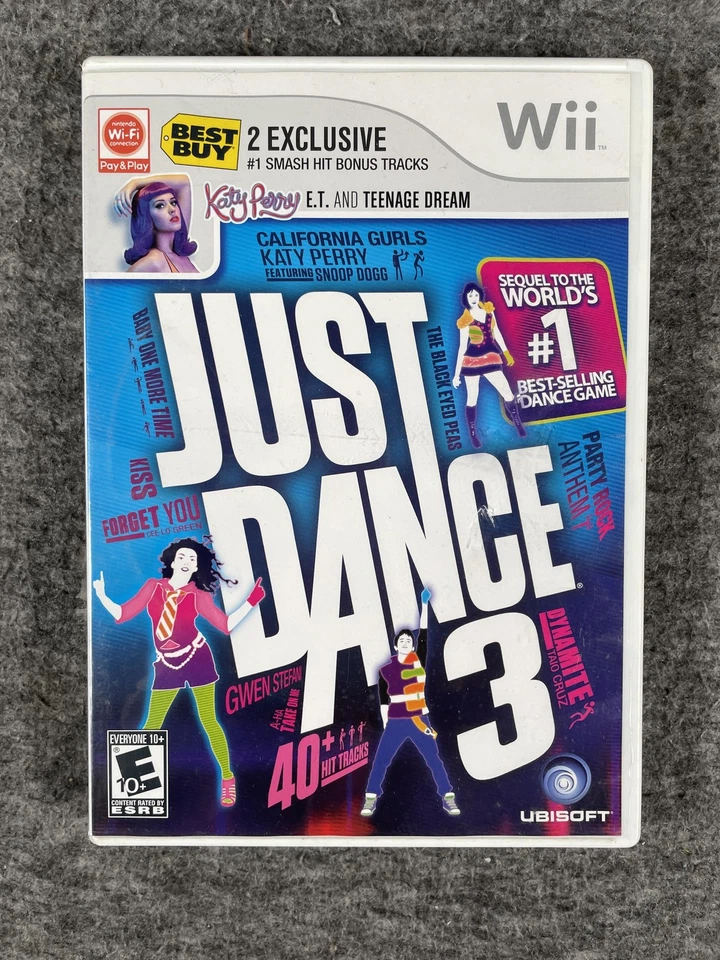 Just Dance 3 Nintendo Wii Video Game Best Buy Exclusive Ubisoft NTSC Case Disc - Image 1 of 4
