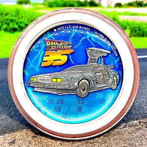 2021 Back to the Future Eye Coindy Enamels 1 oz Enameled .999 Fine Silver Round - Picture 1 of 6