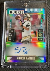 2024 CONTENDERS OPTIC SPENCER RATTLER ROOKIE TICKET BLUE On Card AUTO /75 #116 - Bild 1 von 7