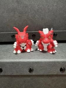 Digimon Finger Puppet Sofubi Figure Guilmon Growlmon Vintage Bandai Japan - Picture 1 of 2
