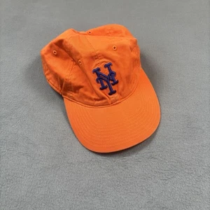 Cappello Y2K New York Mets berretto cinturino posteriore uomo taglia unica arancione blu MLB baseball Nike - Foto 1 di 9