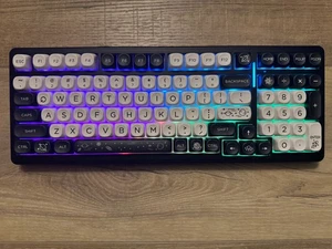 Custom Wireless Mechanical Keyboard – Space-Themed PBT Themed Keycaps - Picture 1 of 2