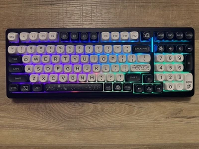 Custom Wireless Mechanical Keyboard – Space-Themed PBT Themed Keycaps - Image 1 of 2