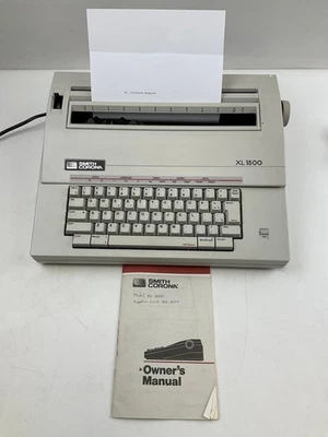 Smith Corona XL 1500 Electric Typewriter with Manual & Ribbons - Image 1 of 4