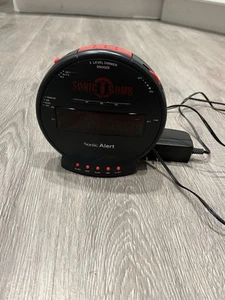 Sonic Alert Sonic Bomb Dual Alarm Clock NO BED SHAKER - Picture 1 of 8