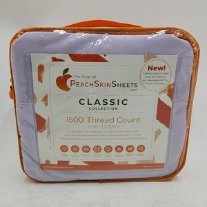 The Original Peach Skin Sheets Classic Collection QUEEN Set 1500 fils au nombre - Photo 1/8