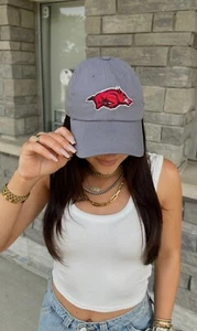 Top of the World Brand Unisex Arkansas Razorbacks Hat Grey New W Tags - Picture 1 of 4