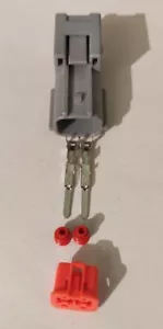 2 pin connector water air temp sensors rb26 sr20 rb20 rb25 rb30 male side sensor - Picture 1 of 2