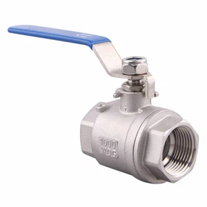 1 Inch Stainless Steel (304) Ball Valves - Full Port 1000 PSI (W.O.G) - Picture 1 of 6