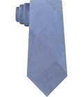 Kenneth Cole selbstbindende Herren-Krawatte aus Glen, blau, Einheitsgröße