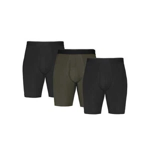 Athletic Works Men's 3-Pack Long Leg Wicking Boxer Briefs Underwear: S (28-30) - Picture 1 of 6