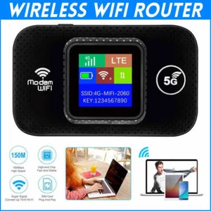 Portable WiFi 5G LTE WiFi Router Mobile Broadband LED Hotspot Modem - Picture 1 of 11
