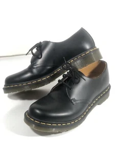 Doc Martens 11837 Damen glänzend schwarz Leder Oxford Stiefel Schuhgröße 11 US 3 Loch - Bild 1 von 12