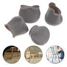  4 Pcs Silicone Chair Leg Covers Feet Protectors Earth Tones Pearlescent