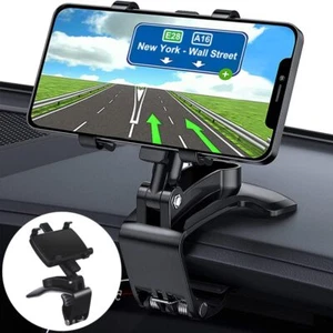 Universal 360° Car Smartphone Mount Holder For Cell Phone Samsung iPhone LG - Picture 1 of 12