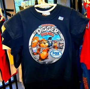 VINTAGE CHASE NASCAR FOX ADVENTURES OF DIGGER & FRIENDS JUGEND T-SHIRT LARGE NEU - Bild 1 von 2