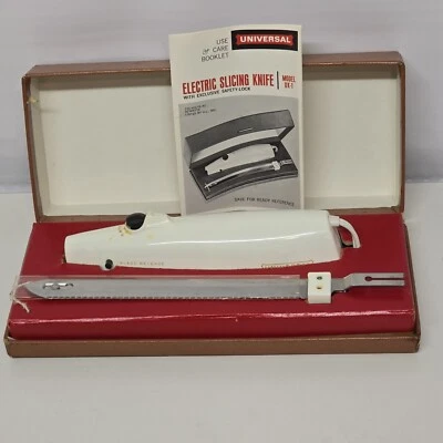 Cuchillo Cortador Eléctrico Universal GE Modelo 15UK-1 en Estuche 1960 Probado y Funciona Foto 1 de 4