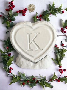 Letra K alfabeto y números adorno de piedra hogar jardín un regalo fonético de aprendizaje - Imagen 1 de 4