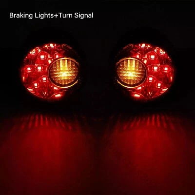 Señales de giro traseras luz LED apta para Harley Sportster XL 883 1200 1992-22 Foto 1 de 4