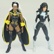 RARE Toybiz Marvel 1998 STORM & AURORA 5" Action Figures Loose Lot