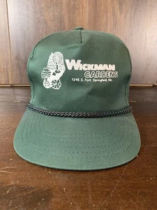VTG Wickman Gardens Springfield MO Snapback Hat Rope Trucker Lawn Home - Picture 1 of 9