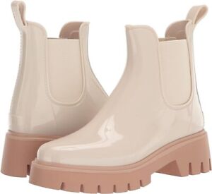 Dolce Vita N4794* Womens Ivory Thundr H2O Chelsea Rain Boots Size 6