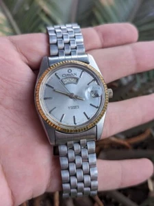 Omax President Automatic Silver Dial Swiss 17 Jewels Vintage Men's Watch Rare - Picture 1 of 14