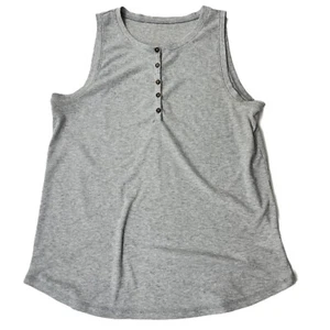 GAP ~ GapBody Pure Body ~ Chic Heather Gray Sleep Tank Top Shirt ~ Size XL - Picture 1 of 6