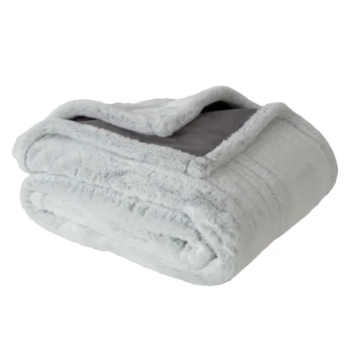Berkshire Life Heated Throw Blanket, Reversible, 4 Heat Settings, 50" x 60" New