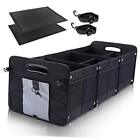  Large Trunk Organizer Car Organizers and Storage for SUV 3 Compartments Gray
